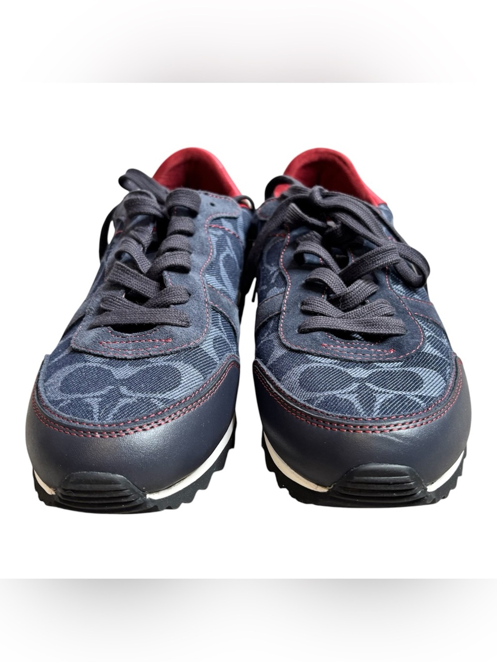 Coach Women’s Denim/True Red/Midnight Navy Sneakers Size 9.5